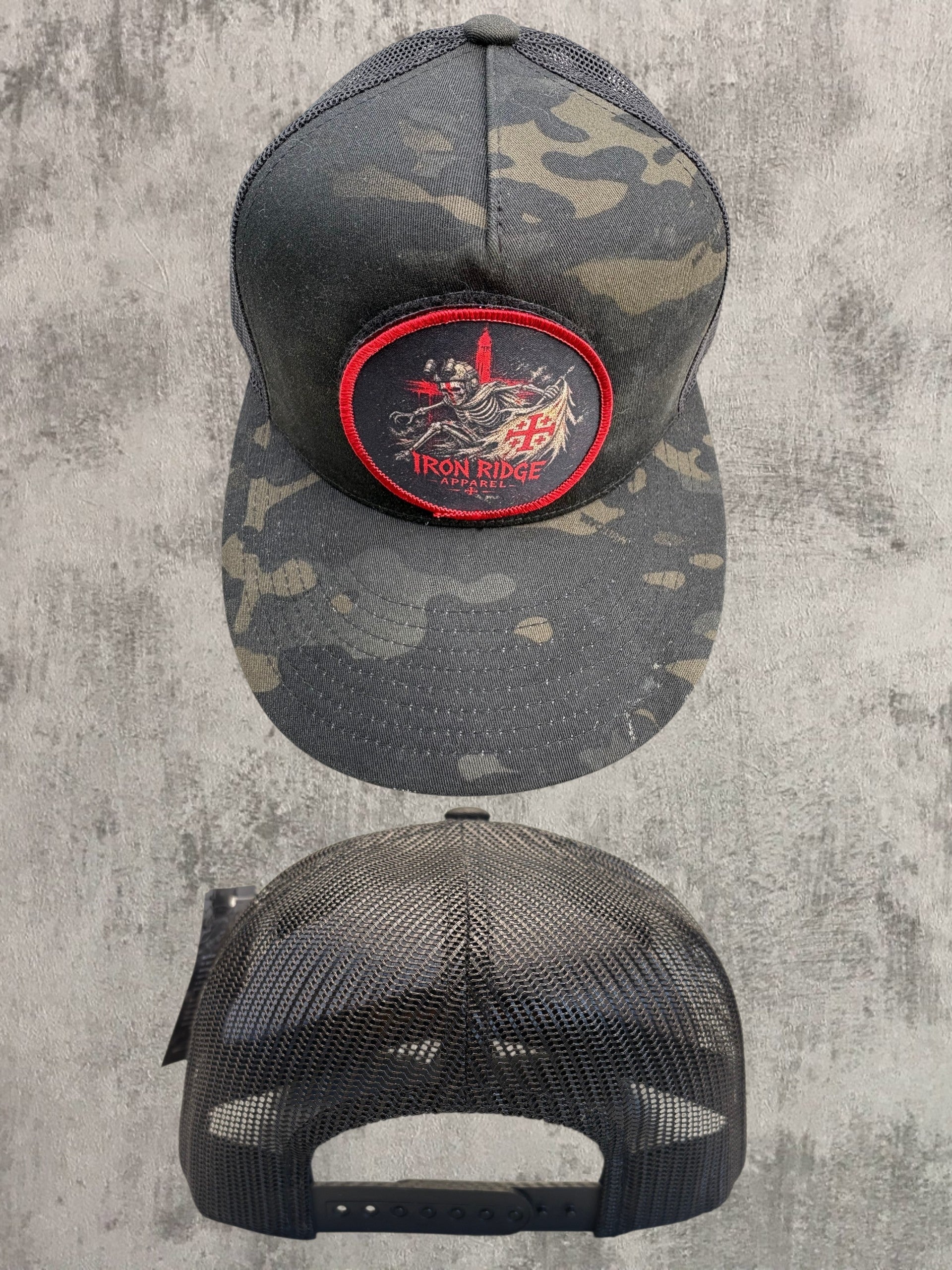 Iron Ridge Apparel™- Black Multicam® Snapback Trucker Hat