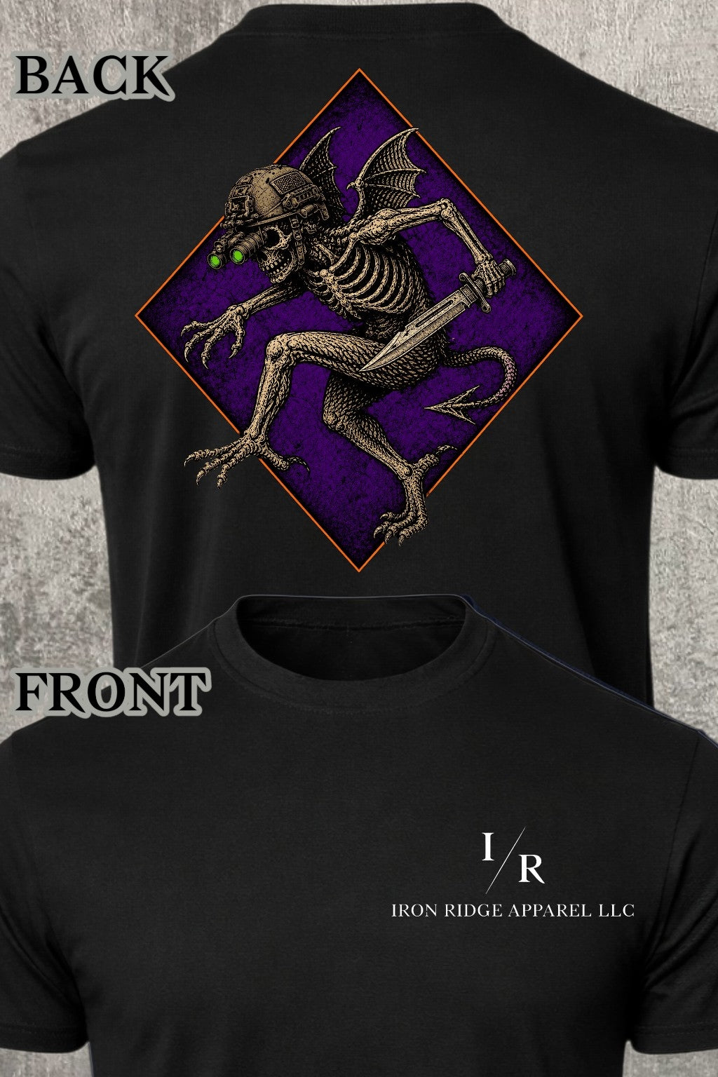 Iron Ridge Apparel™- Momento Mori Collection- Defensive Gargoyle Comfort T-Shirt