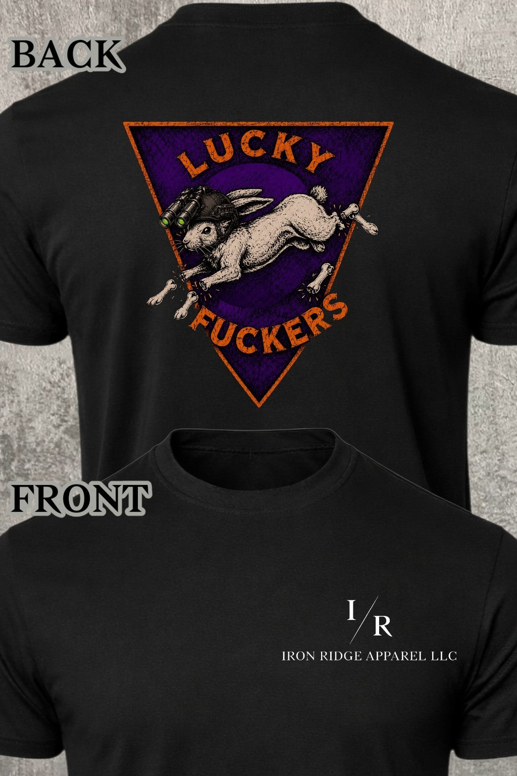 Iron Ridge Apparel™- Momento Mori Collection- Lucky Fuckers Comfort T-Shirt