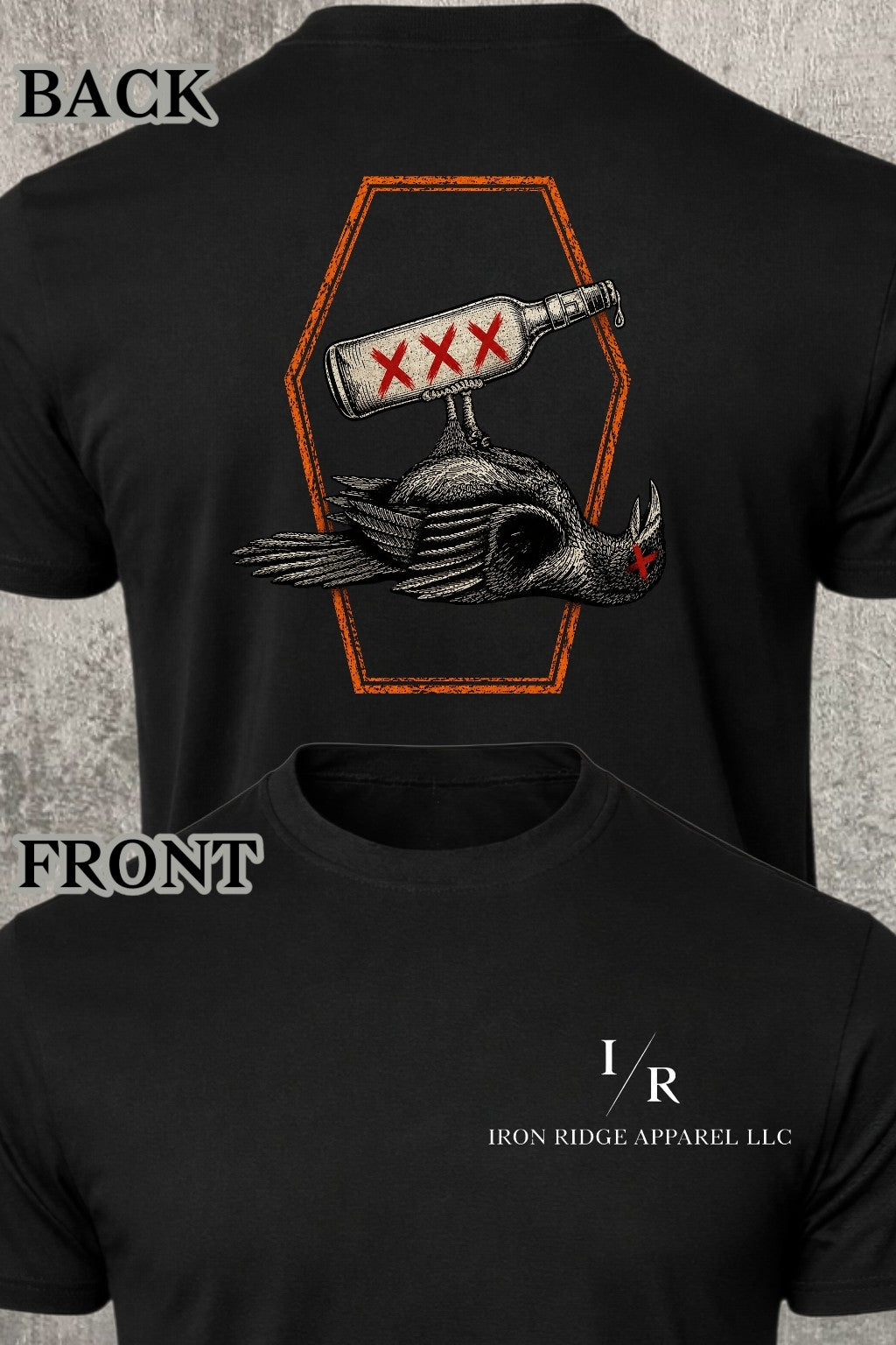 Iron Ridge Apparel™- Momento Mori Collection- Poisoned Raven Comfort T-Shirt