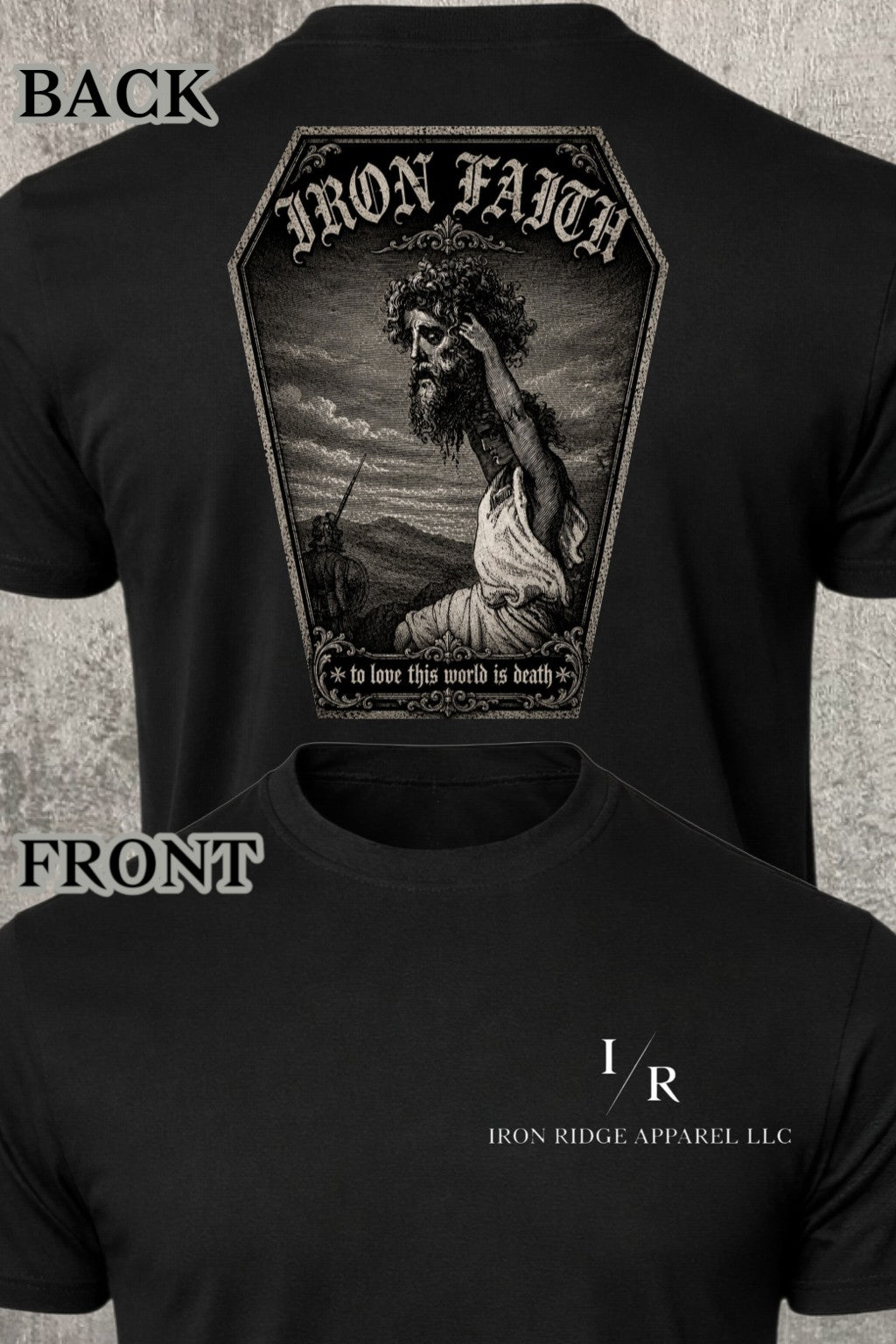 Iron Ridge Apparel™- Iron Faith Collection- Head of Goliath Comfort T-Shirt