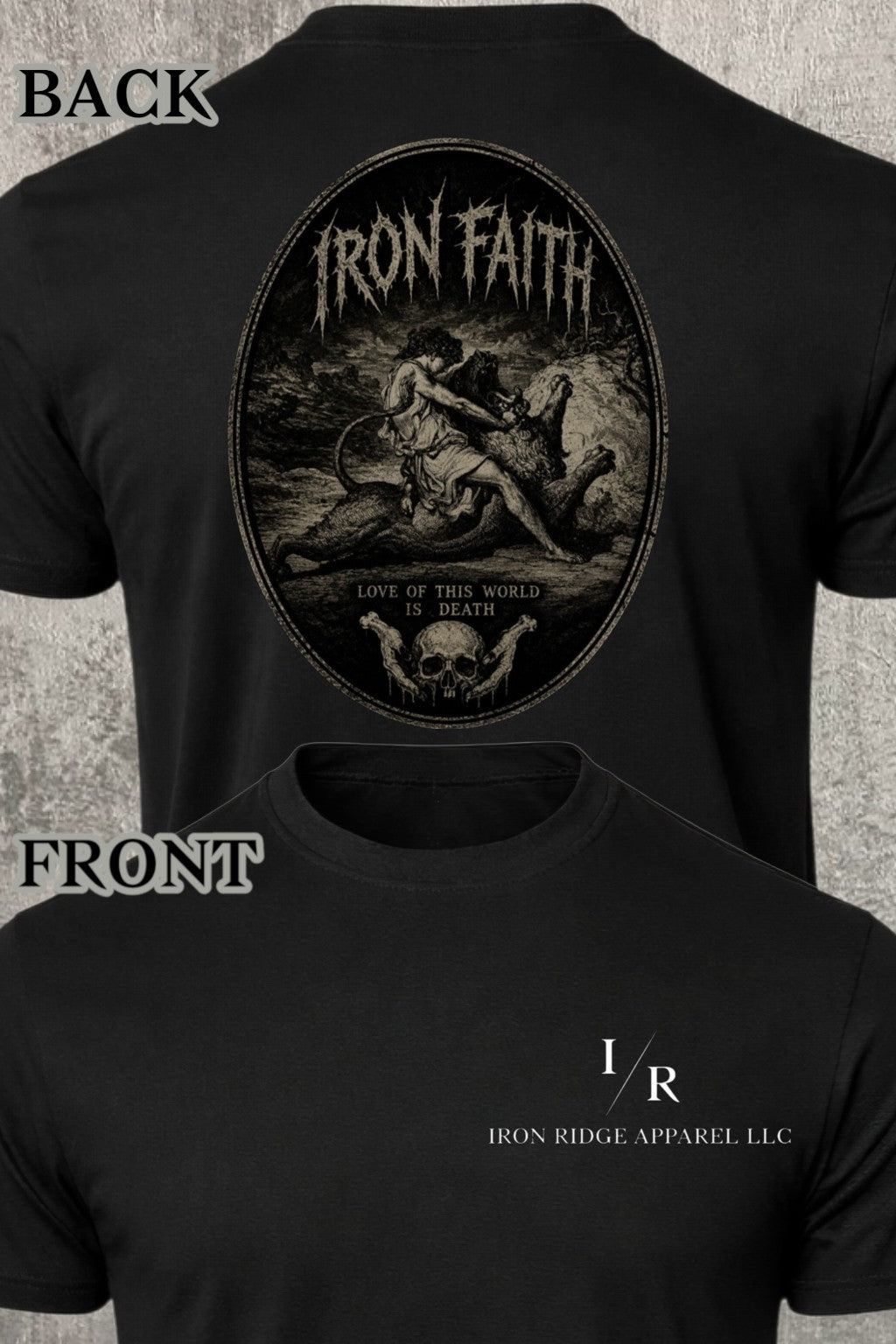 Iron Ridge Apparel™- Iron Faith Collection- Samson and the Lion Comfort T-Shirt