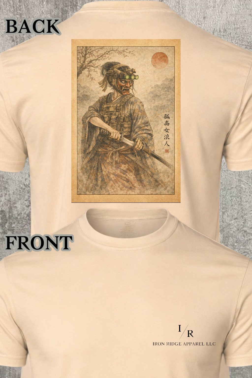 Iron Ridge Apparel™- Meiji Madness Collection: Cyberpunk Samurai Comfort T-Shirt
