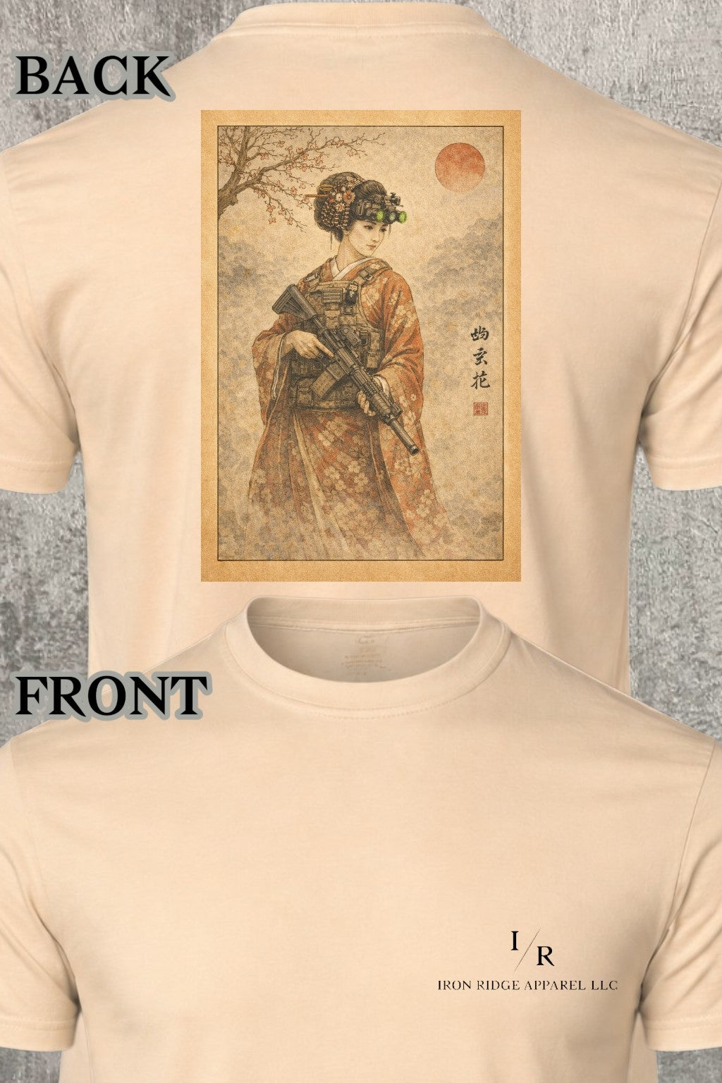 Iron Ridge Apparel™- Meiji Madness Collection: Tactical Geisha Comfort T-Shirt