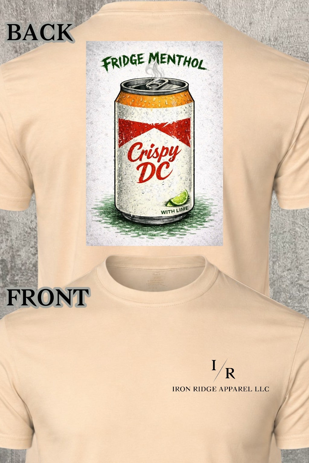 Iron Ridge Apparel™-Fridge Cigs Collection: Menthol Comfort T-Shirt