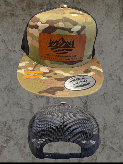 Iron Ridge Apparel™ `Merica Multicam Snapback Trucker Hat