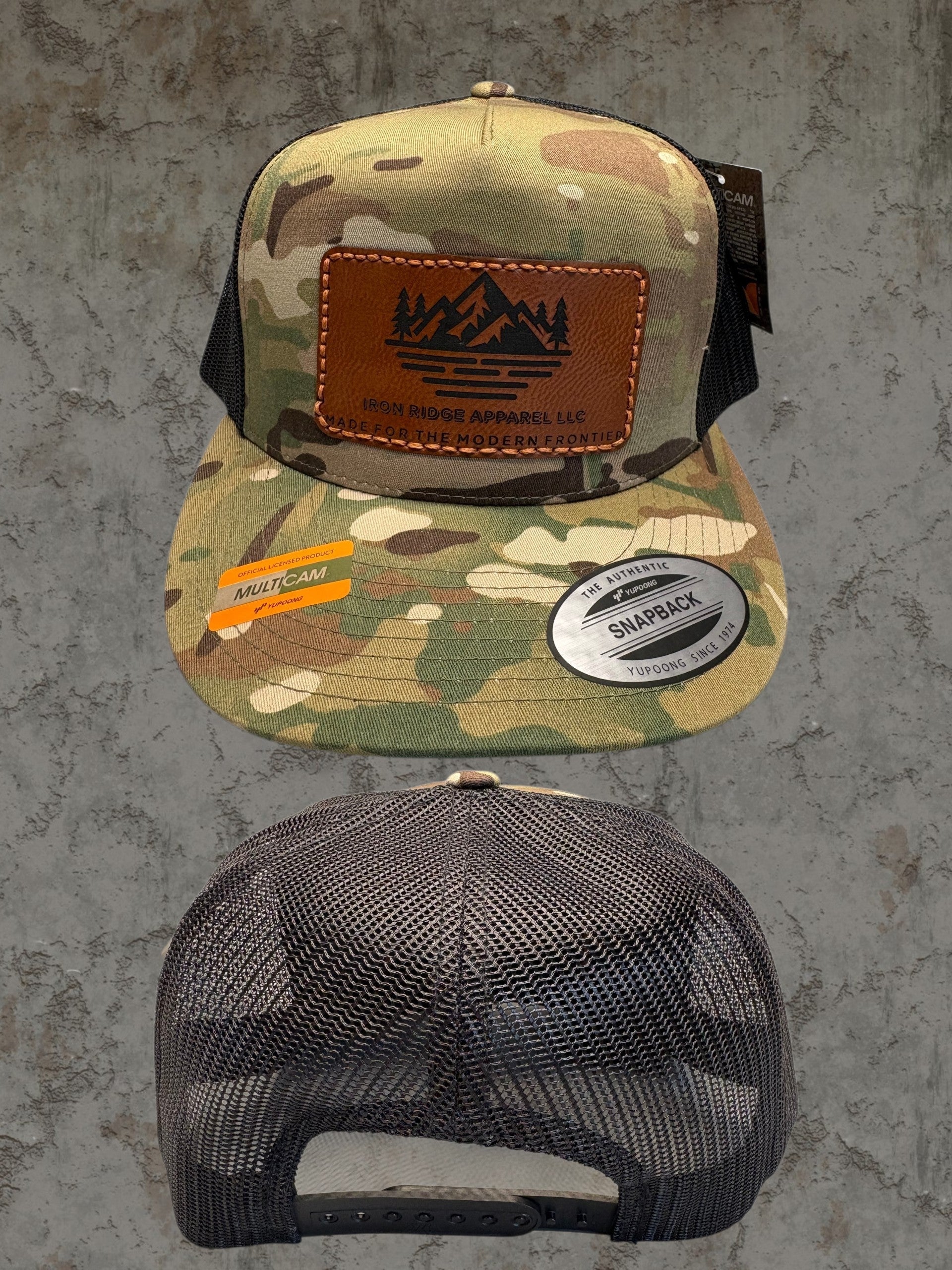 Iron Ridge Apparel™ `Merica Multicam Snapback Trucker Hat
