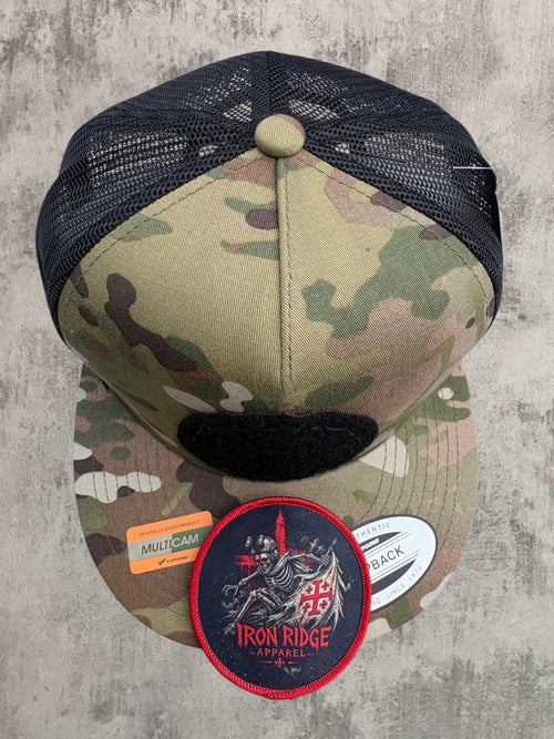 Iron Ridge Apparel™ `Merica Multicam Snapback Trucker Hat