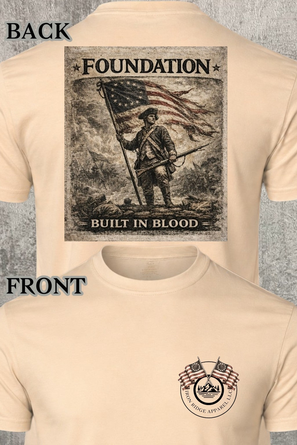 Iron Ridge Apparel™- Revolution on the Ridge Collection: The Foundation Comfort T-Shirt