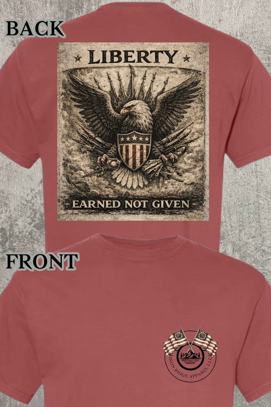 Iron Ridge Apparel™- Revolution on the Ridge Collection: Liberty Comfort T-Shirt