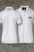 Iron Ridge Apparel™- Ridge, White, and Blue Performance Polo